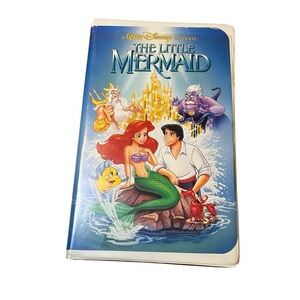 The Little Mermaid VHS with original banned cover art Disney Diamond edition